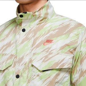 Nike Sportswear Men's M Lime Glow Full-Zip Woven Players Jacket $110 NWT #DD4662